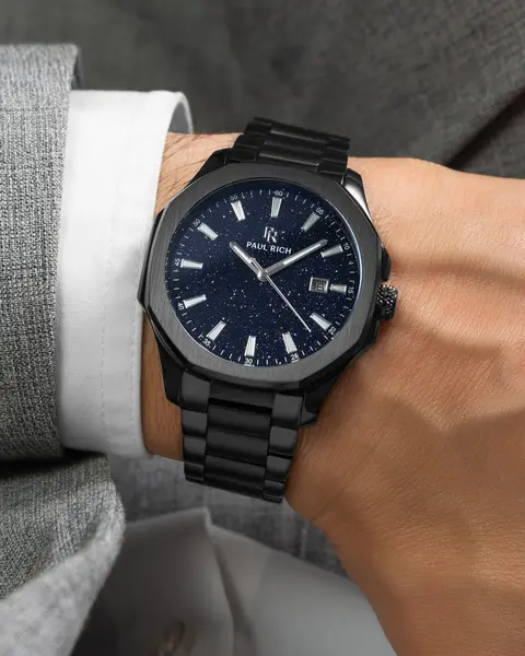 Paul Rich Paul Rich Mercer Gotham Aventurine Blue MER02 horloge