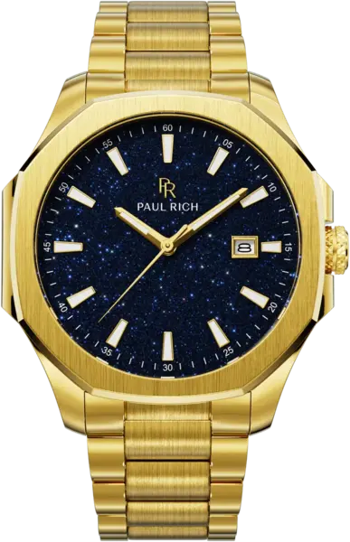Paul Rich Paul Rich Mercer Goldline Aventurine Blue MER03 horloge