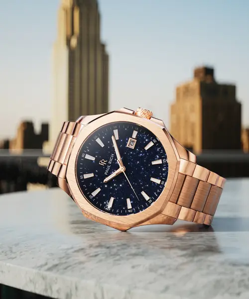 Paul Rich Paul Rich Mercer Regent Aventurine Blue MER04 horloge