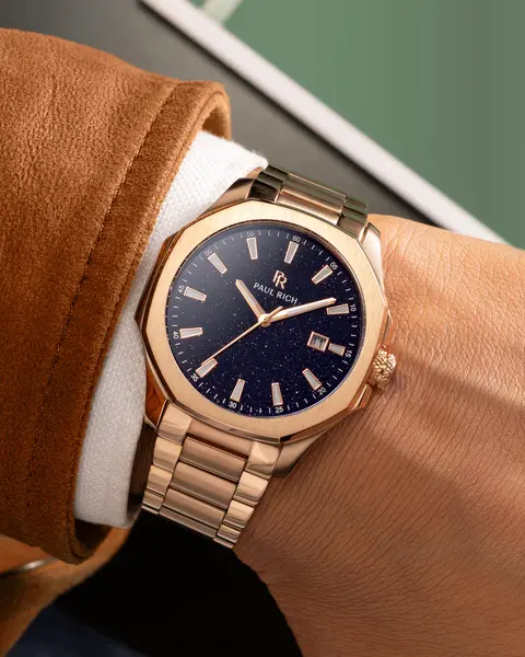 Paul Rich Paul Rich Mercer Regent Aventurine Blue MER04 horloge