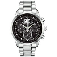 Bulova Bulova 96B319 Sutton heren horloge - staal - zwart - 44mm