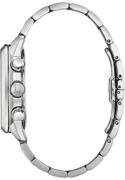 Bulova Bulova 96B319 Sutton heren horloge - staal - zwart - 44mm