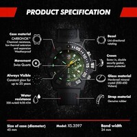 Luminox Luminox XS.3597 Navy Seal Chronograph horloge 45 mm