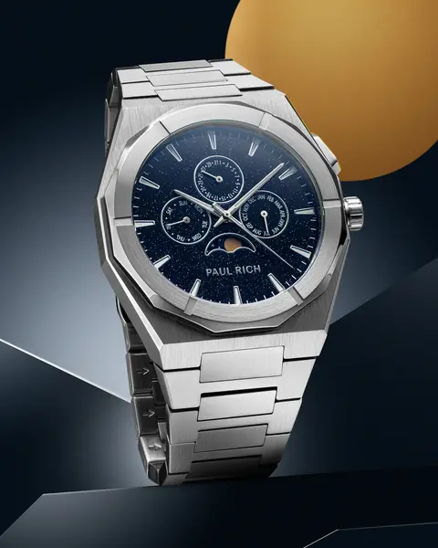 Paul Rich Paul Rich Moonphase Star Dust II Silver MOON01 horloge