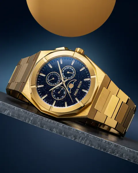 Paul Rich Paul Rich Moonphase Star Dust II Gold MOON02 horloge