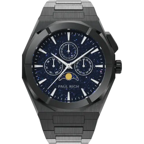 Paul Rich Moonphase Star Dust II Black MOON03 horloge