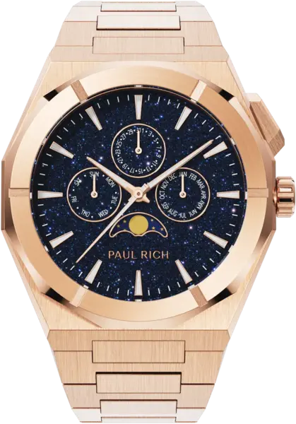 Paul Rich Paul Rich Moonphase Star Dust II Rose Gold MOON04 horloge