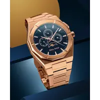 Paul Rich Paul Rich Moonphase Star Dust II Rose Gold MOON04 horloge