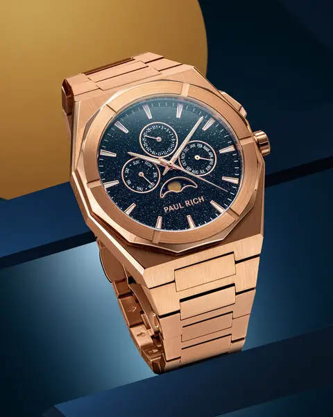 Paul Rich Paul Rich Moonphase Star Dust II Rose Gold MOON04 horloge