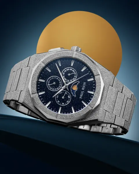 Paul Rich Paul Rich Moonphase Frosted Star Dust II Silver MOON05 horloge