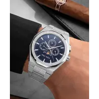 Paul Rich Paul Rich Moonphase Frosted Star Dust II Silver MOON05 horloge