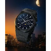 Paul Rich Paul Rich Moonphase Frosted Star Dust II Black MOON07 horloge