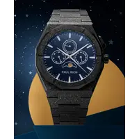 Paul Rich Paul Rich Moonphase Frosted Star Dust II Black MOON07 horloge