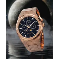 Paul Rich Paul Rich Moonphase Frosted Star Dust II Rose Gold MOON08 horloge