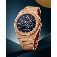 Paul Rich Paul Rich Moonphase Frosted Star Dust II Rose Gold MOON08 horloge