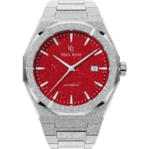 Paul Rich Frosted Star Dust II Silver Red FSDA06 Automatic horloge