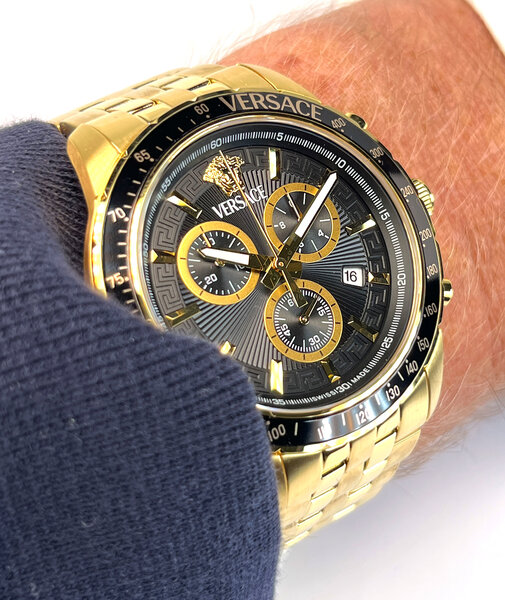 Versace Versace VEZCA0724 Sport Chrono herenhorloge 44 mm