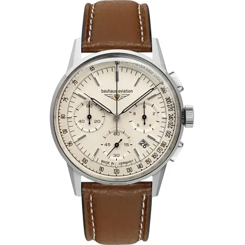 Bauhaus 2376-5 Aviation G38 chronograaf horloge