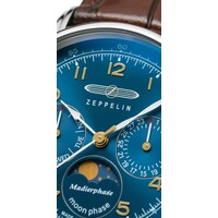 Zeppelin Zeppelin 9637-3 Méditerranée maanfase dames horloge