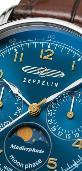 Zeppelin Zeppelin 9637-3 Méditerranée maanfase dames horloge