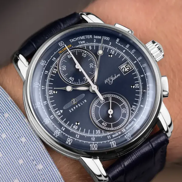 Zeppelin Zeppelin 8670-3 100 Jahre chronograaf heren horloge