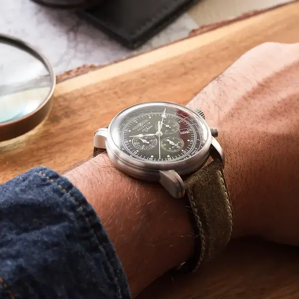 Zeppelin Zeppelin 8680-4 100 Jahre chronograaf heren horloge