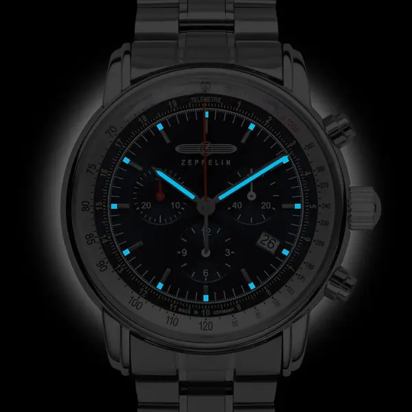 Zeppelin Zeppelin 8888MB-3 LZ14 Marine chronograaf heren horloge