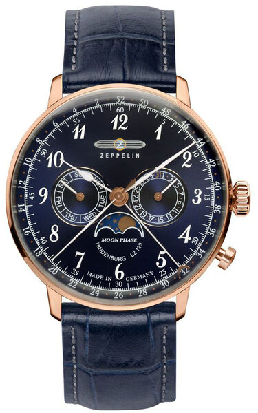 Zeppelin Zeppelin 7038-3 LZ 129 Hindenburg  maanfase heren horloge