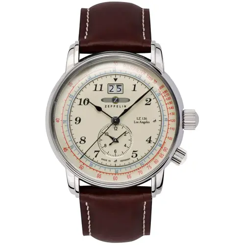 Zeppelin 8644-5 LZ 126 Los Angeles Dual Time heren horloge