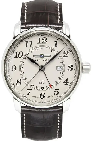 Zeppelin Zeppelin 7642-5 LZ 127 Graf Zeppelin Dual Time heren horloge