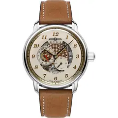 Zeppelin 8658-5 New Captain's Line automatisch skeleton horloge