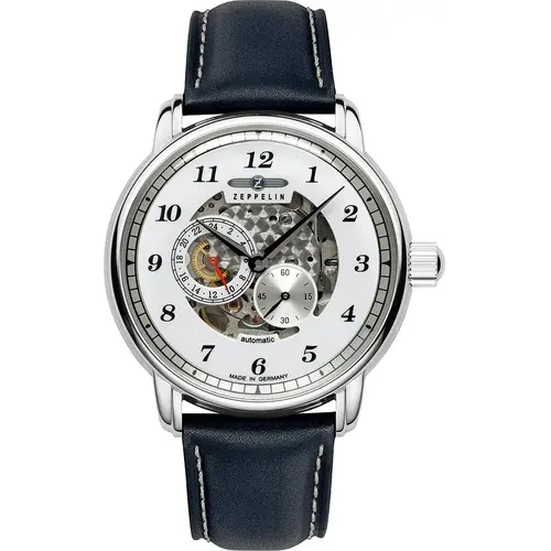 Zeppelin 8658-3 New Captain's Line automatisch skeleton horloge