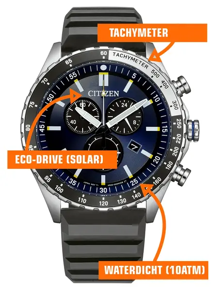 Citizen Citizen AT2569-04L Sport Chrono Eco-Drive horloge 43 mm