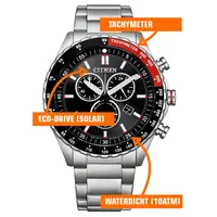 Citizen Citizen AT2566-88E Sport Chrono Eco-Drive horloge 43 mm