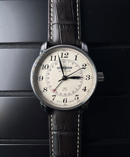 Zeppelin Zeppelin 7642-5 LZ 127 Graf Zeppelin Dual Time heren horloge