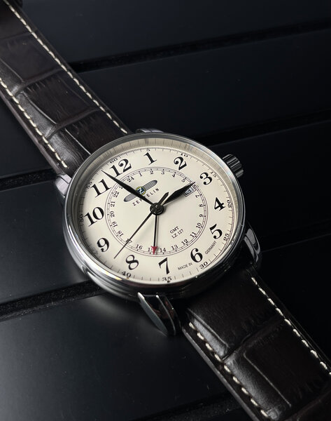 Zeppelin Zeppelin 7642-5 LZ 127 Graf Zeppelin Dual Time heren horloge