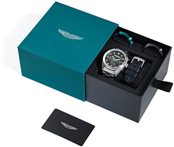 Aston Martin Aston Martin MTIB1F501 Icon Set chronograaf horloge 45 mm