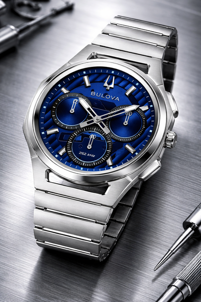 Bulova Bulova 96A339 Curv Titanium 262 kHz chronograaf horloge 41 mm
