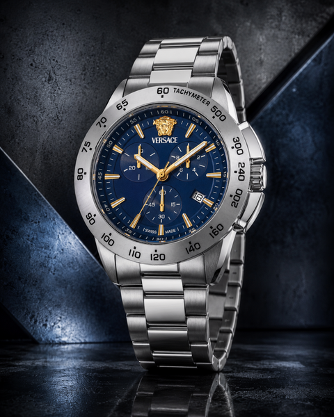 Versace Versace VEKIA0425 V-Sport Chrono heren horloge 44 mm