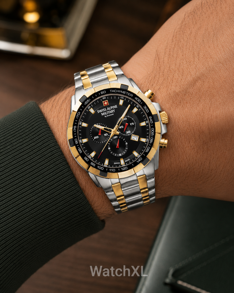Swiss Alpine Military Swiss Alpine Military 7043.9147 Starfighter horloge 46 mm
