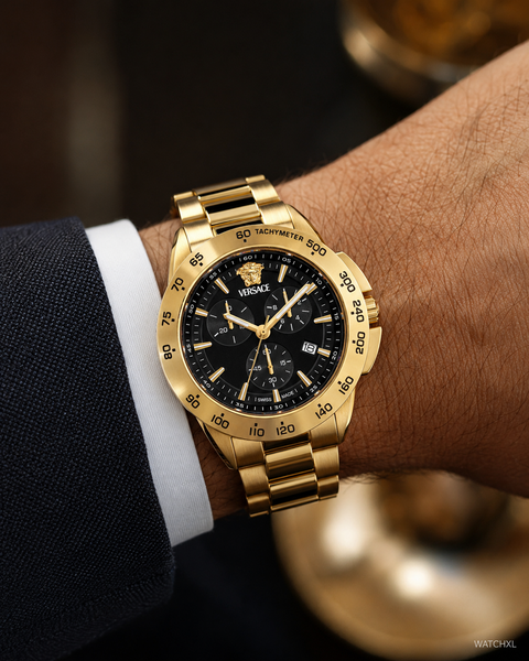 Versace Versace VEKIA0725 V-Sport Chrono heren horloge 44 mm