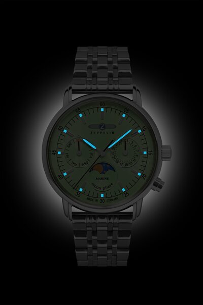 Zeppelin Zeppelin 8637M-4 LZ 14 Marine horloge 36 mm