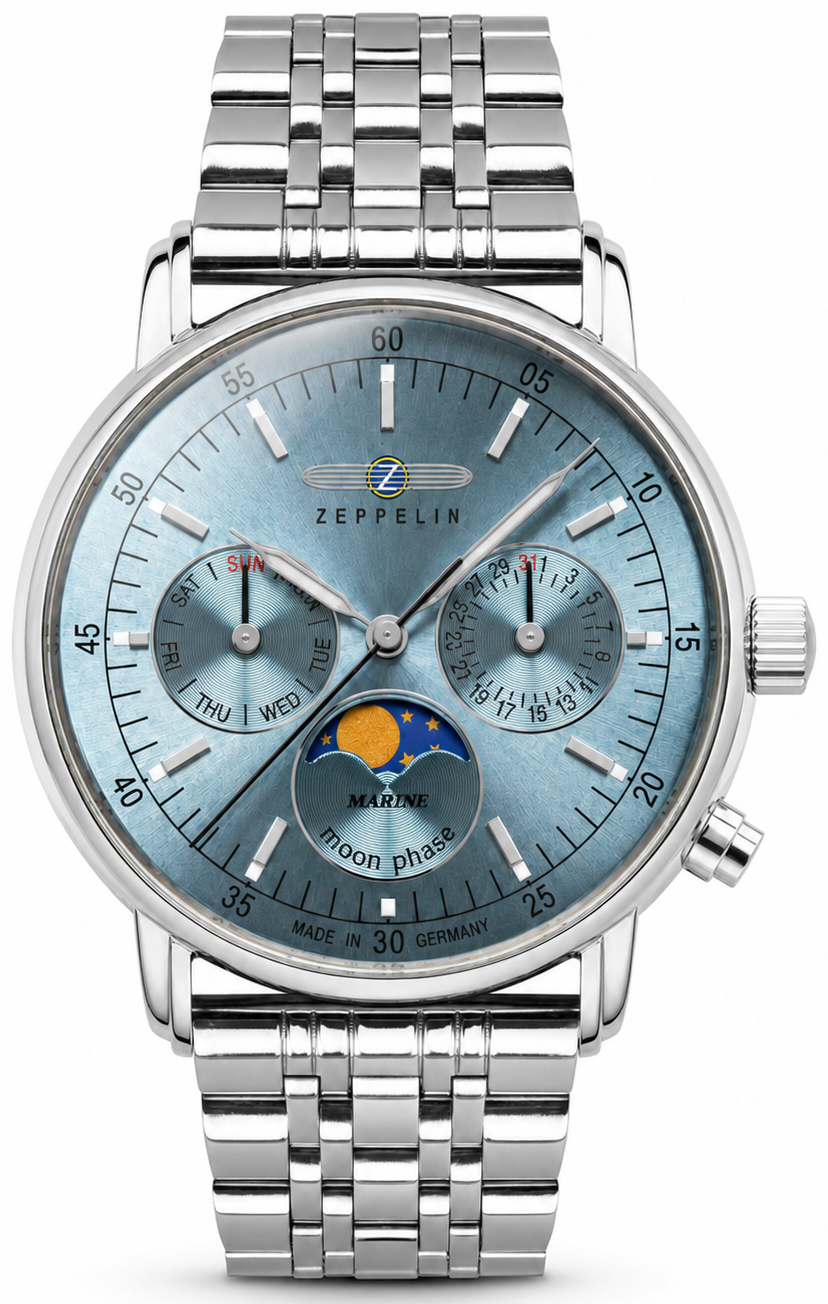 Zeppelin 8637M3 LZ 14 Marine horloge