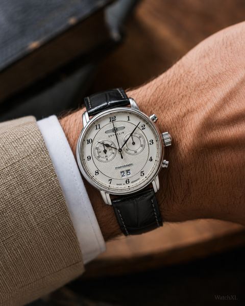 Zeppelin Zeppelin 8584-4 Friedrichshafen chronograaf horloge 40 mm