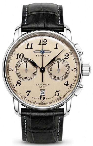 Zeppelin Zeppelin 7678-5 LZ 127 Graf Zeppelin chronograaf horloge 42 mm