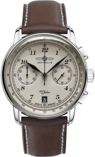 Zeppelin Zeppelin 7674-6 100 Jahre Zeppelin chronograaf horloge 42 mm