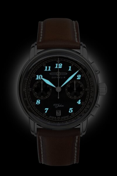 Zeppelin Zeppelin 7674-3 100 Jahre Zeppelin chronograaf horloge 42 mm