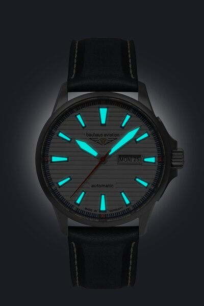 Bauhaus Bauhaus 2862-1 Aviation Iron Annie automatisch horloge 42 mm