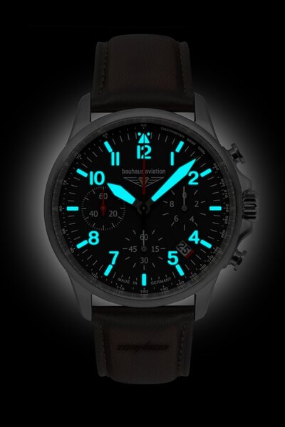 Bauhaus Bauhaus 2774-2 Aviation Tornado chronograaf horloge 42 mm