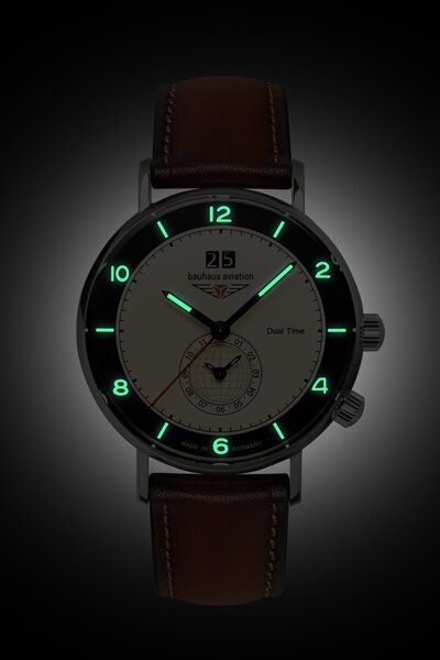 Bauhaus Bauhaus 2446-2 Aviation Vintage Pilot horloge 41 mm
